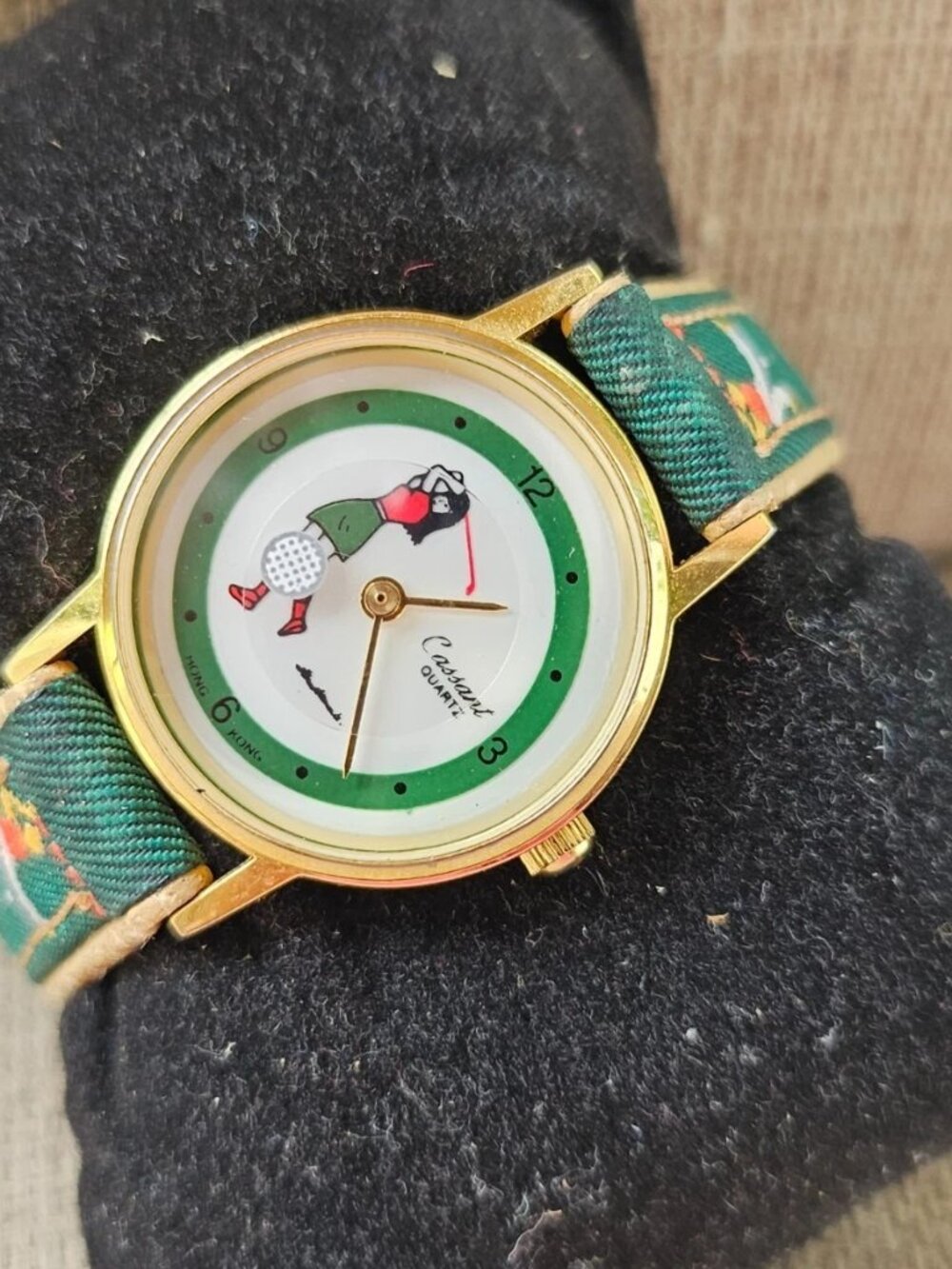 Vintage Cassant Quartz Wristwatch Ladies Golf Face Orbit Second Hand Watch - Picture 4 of 10